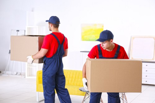 A Finchley removal van sorted for reuse and recycling