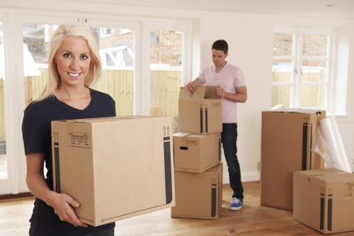 House movers helping with a residential move in Finchley