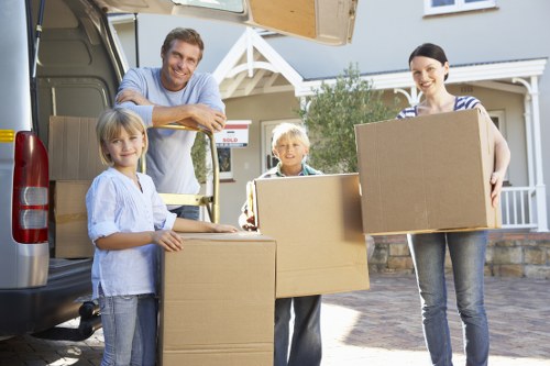 Professional movers assisting with a residential relocation in Finchley