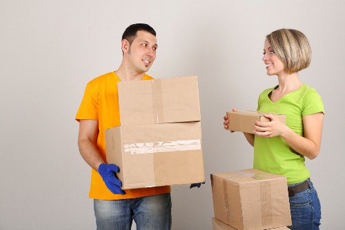 Careful packing and labelling for a Finchley office move