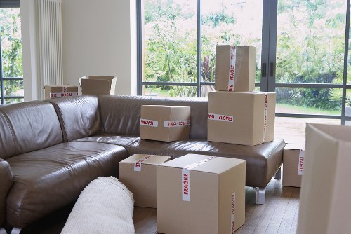 Furniture being loaded for a residential move in Finchley